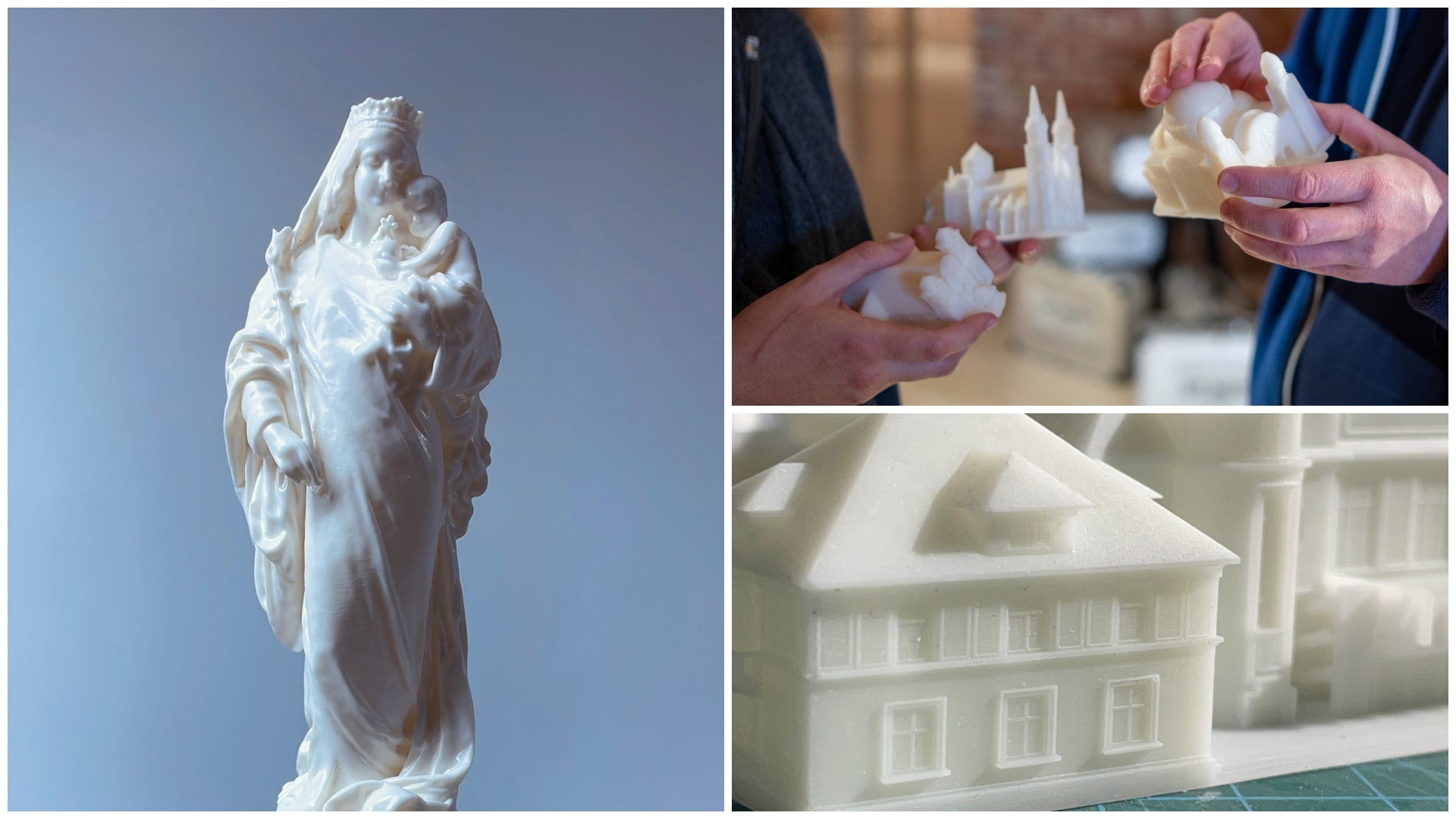 Colaj printuri tactile Asociația CED România realizate de 3dkrafts